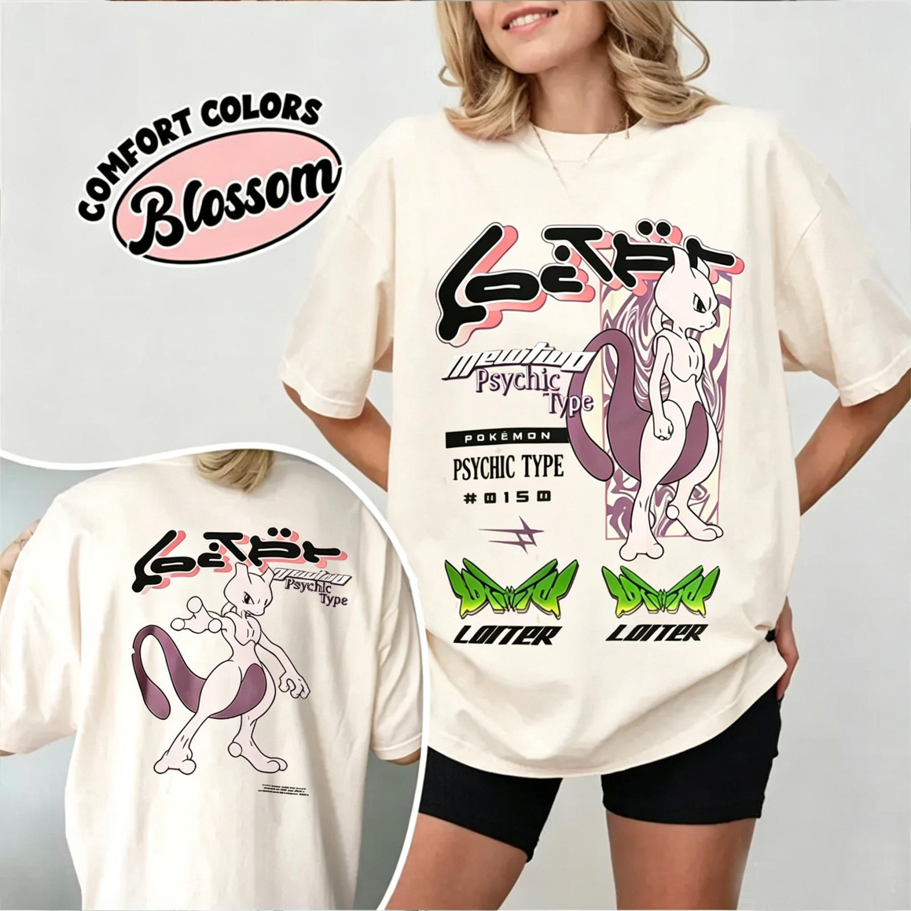 Pokémon By Loiter Mewtwo Unisex Shirts/Crewneck/Hoodie