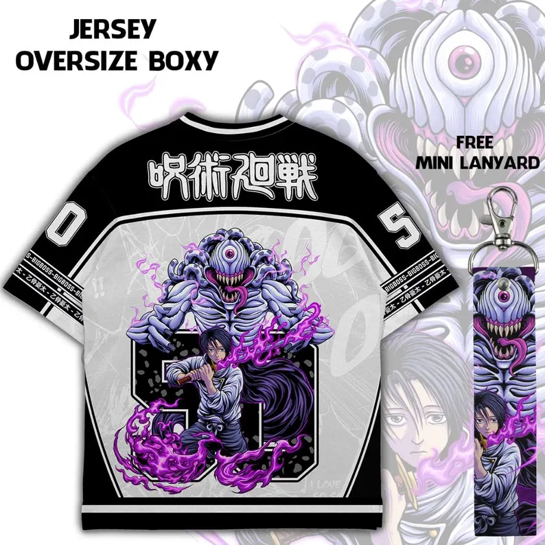 Jujutsu Kaisen Okkotsu Yuta Sukuna Oversized Jersey