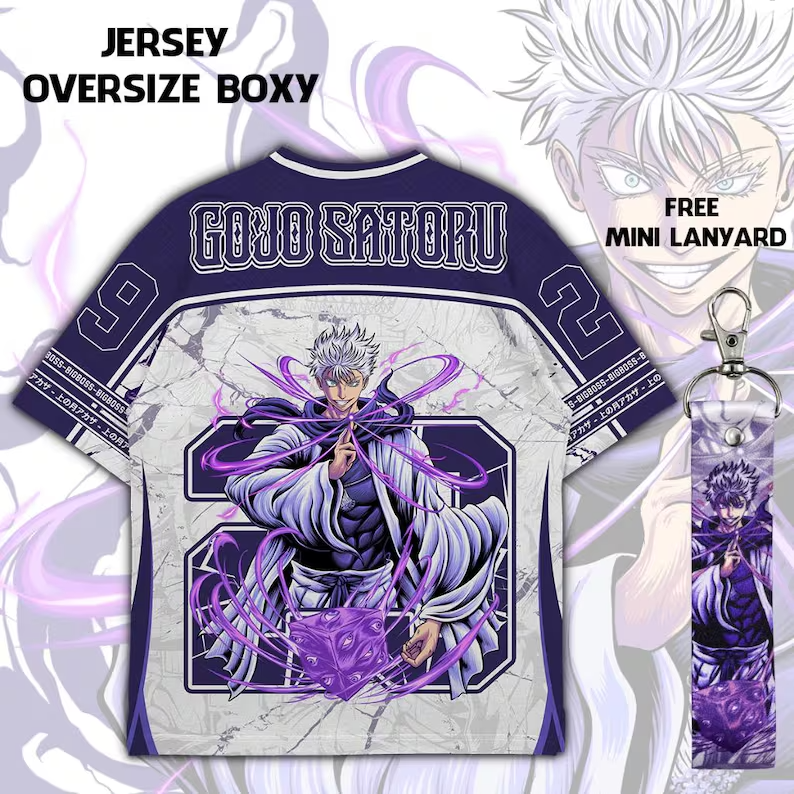 Jujutsu Kaisen Gojo Satoru Oversized Jersey