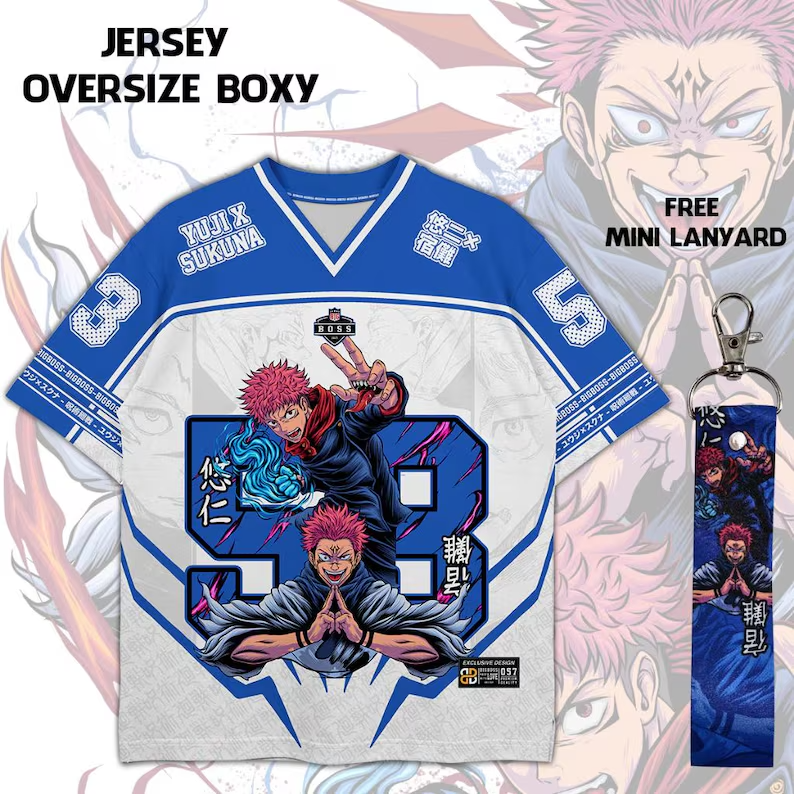 Jujutsu KaisenItadori Yuji Oversized Jersey