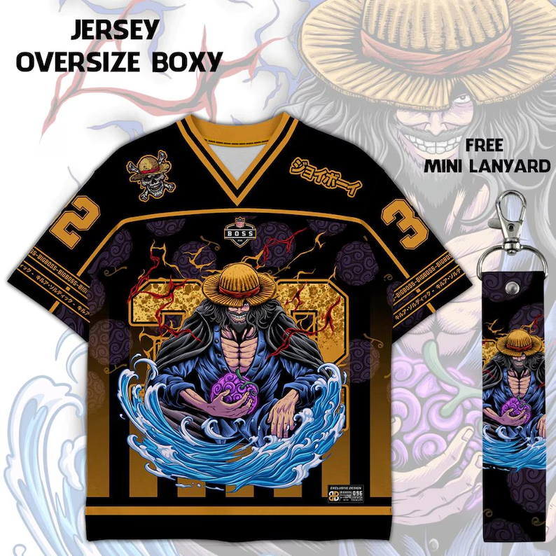 One Piece Sun God Nika Oversized Jersey