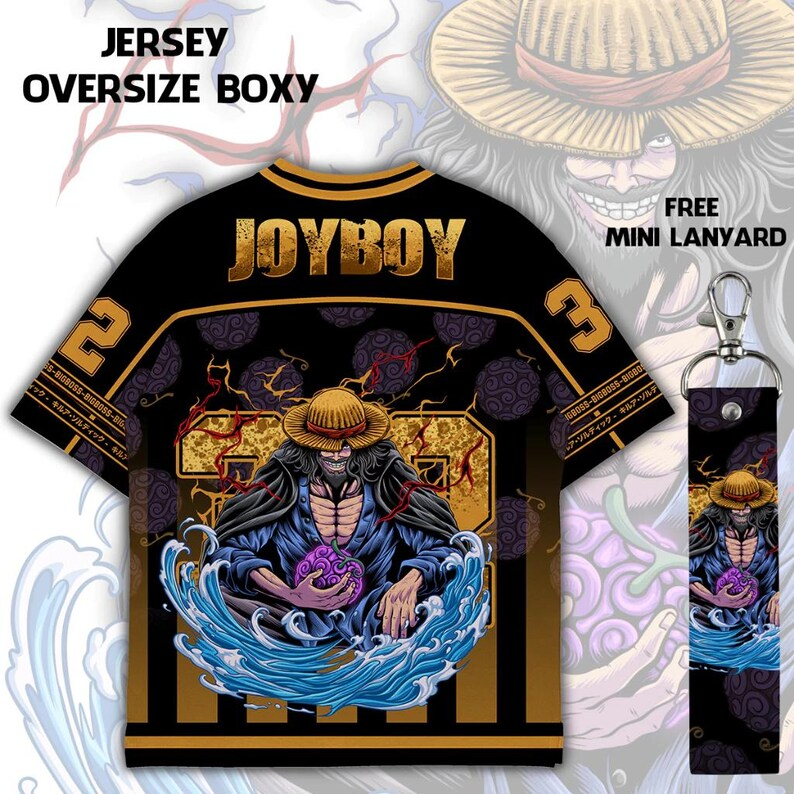 One Piece Sun God Nika Oversized Jersey