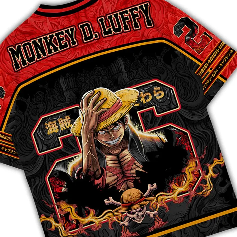 One Piece Monkey D Luffy Oversized Jersey