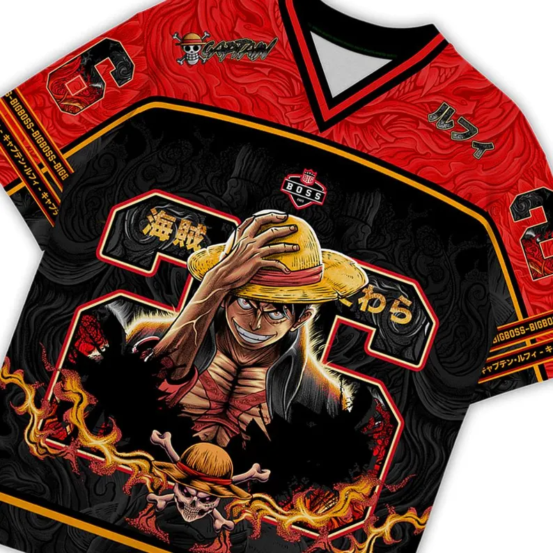 One Piece Monkey D Luffy Oversized Jersey