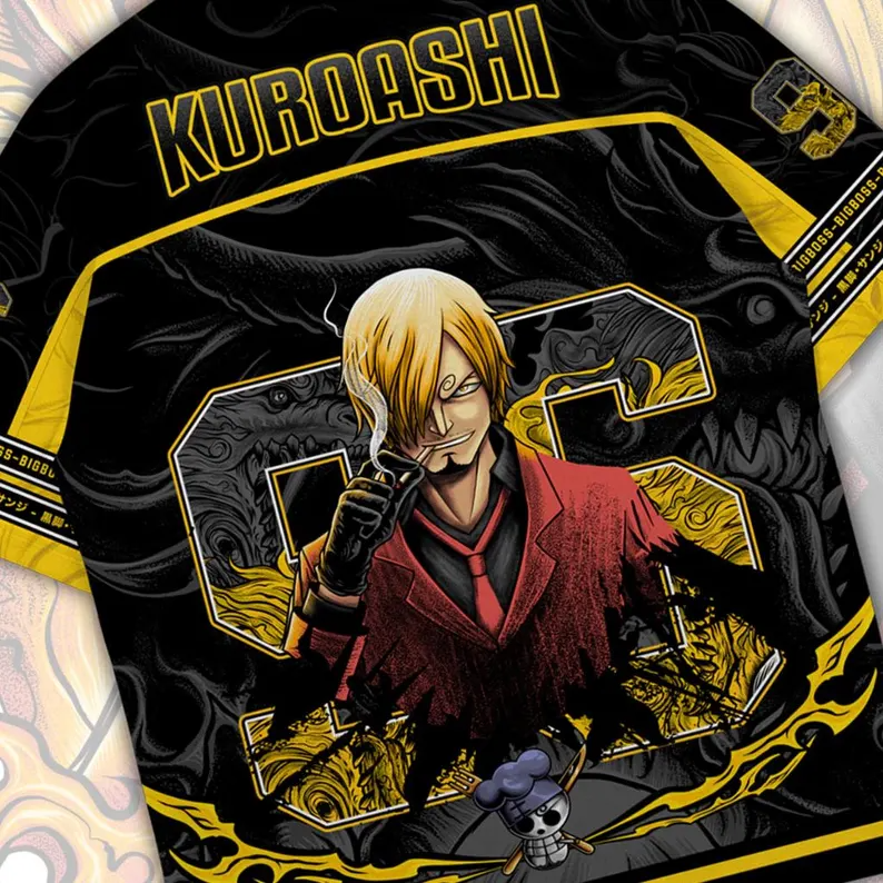 One Piece Sanji Oversized Jersey