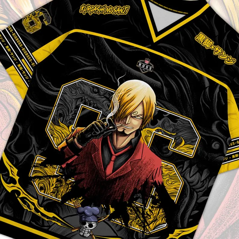 One Piece Sanji Oversized Jersey
