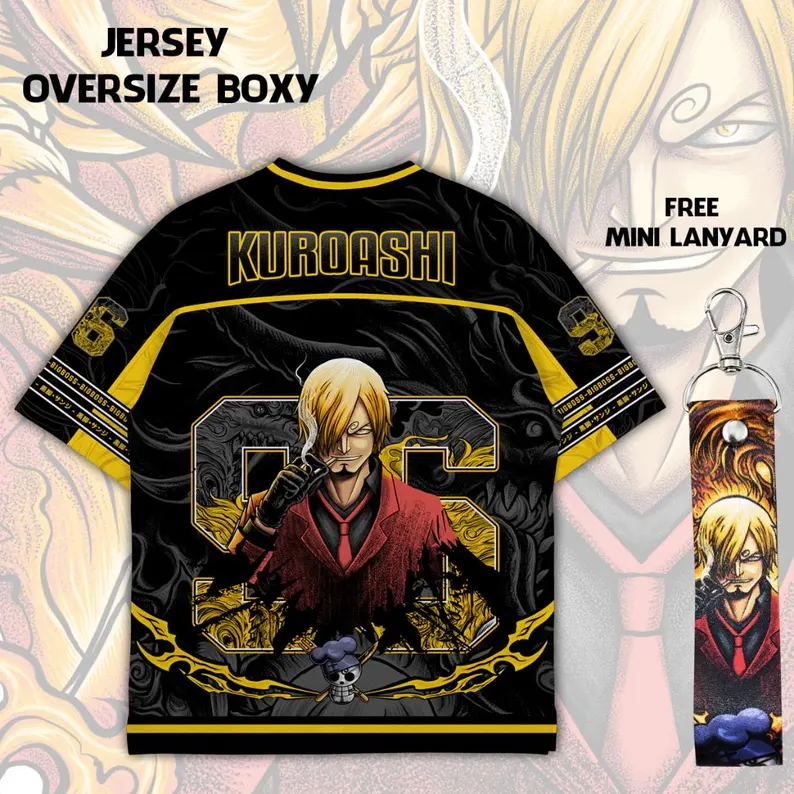 One Piece Sanji Oversized Jersey
