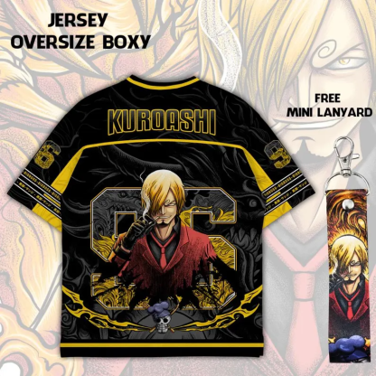 One Piece Sanji Oversized Jersey