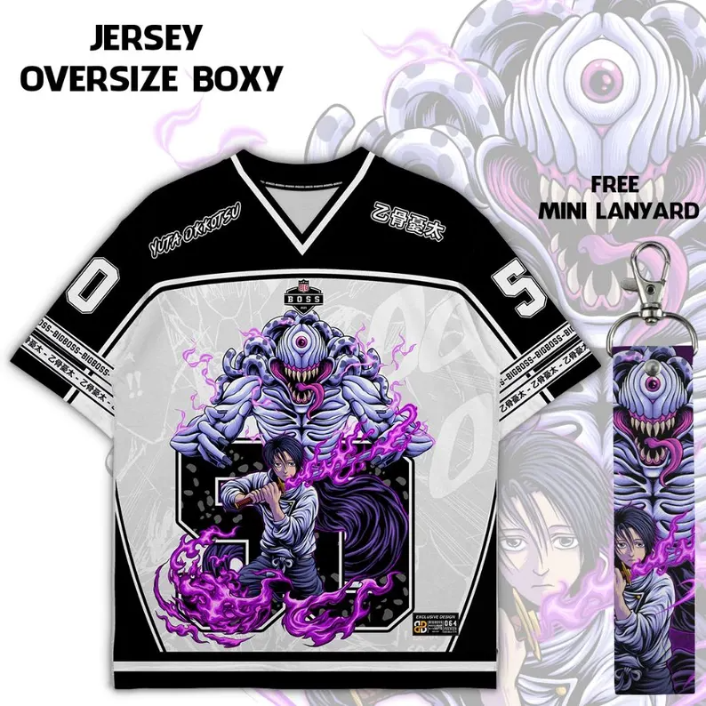 Jujutsu Kaisen Okkotsu Yuta Sukuna Oversized Jersey