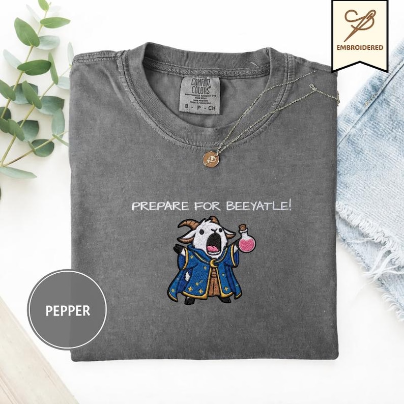 Dungeon Crawler Carl Embroidered Prepotente Comfort Colors 1717 Unisex Shirts/Crewneck/Hoodie