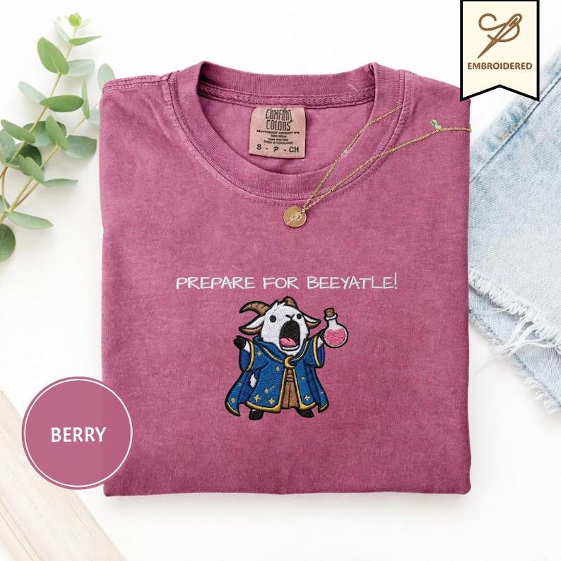 Dungeon Crawler Carl Embroidered Prepotente Comfort Colors 1717 Unisex Shirts/Crewneck/Hoodie