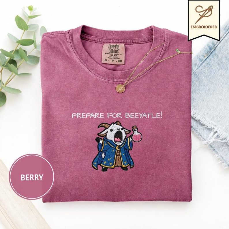 Dungeon Crawler Carl Embroidered Prepotente Comfort Colors 1717 Unisex Shirts/Crewneck/Hoodie