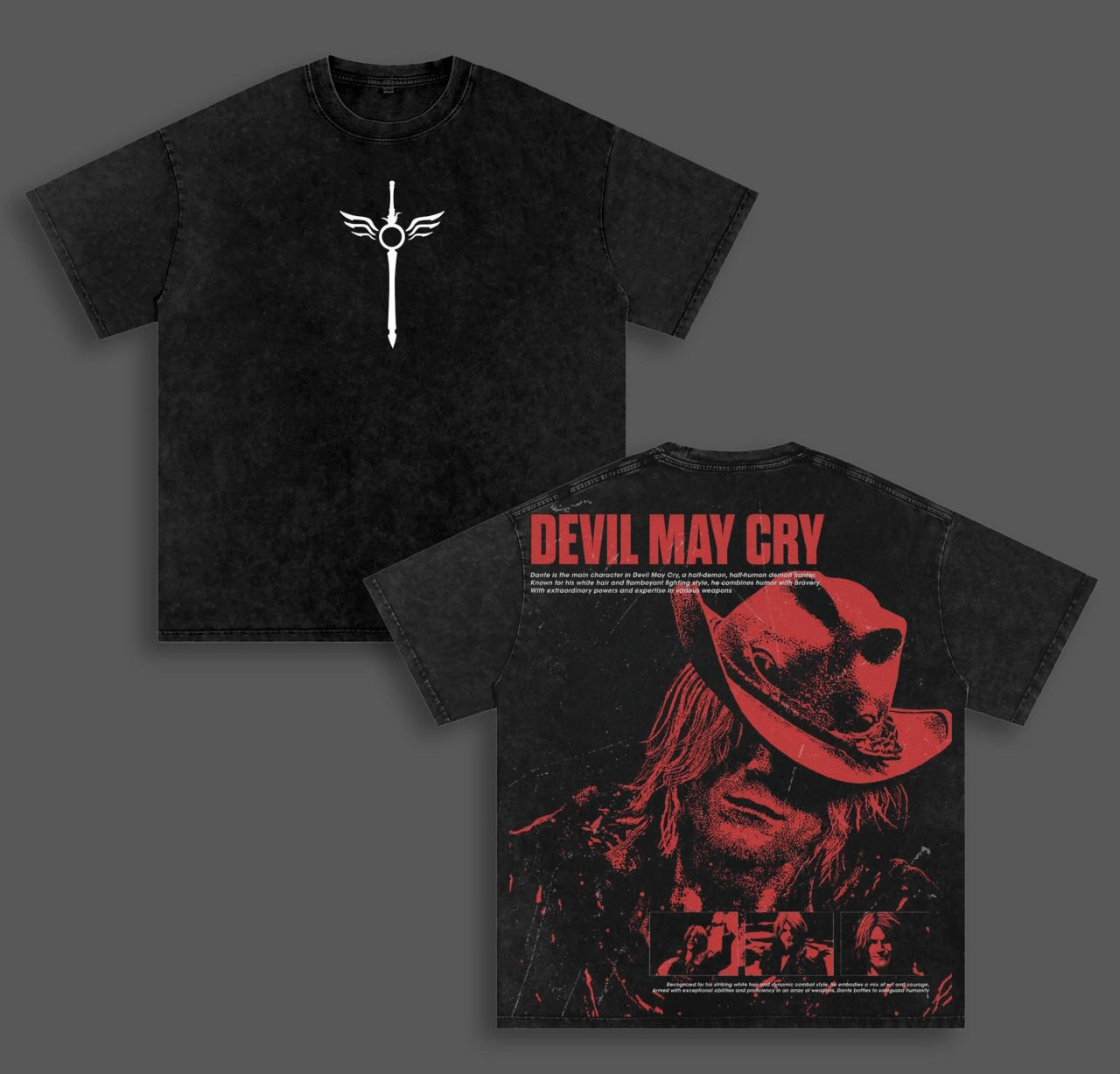 Devil May Cry Game Unisex Washed T-Shirt