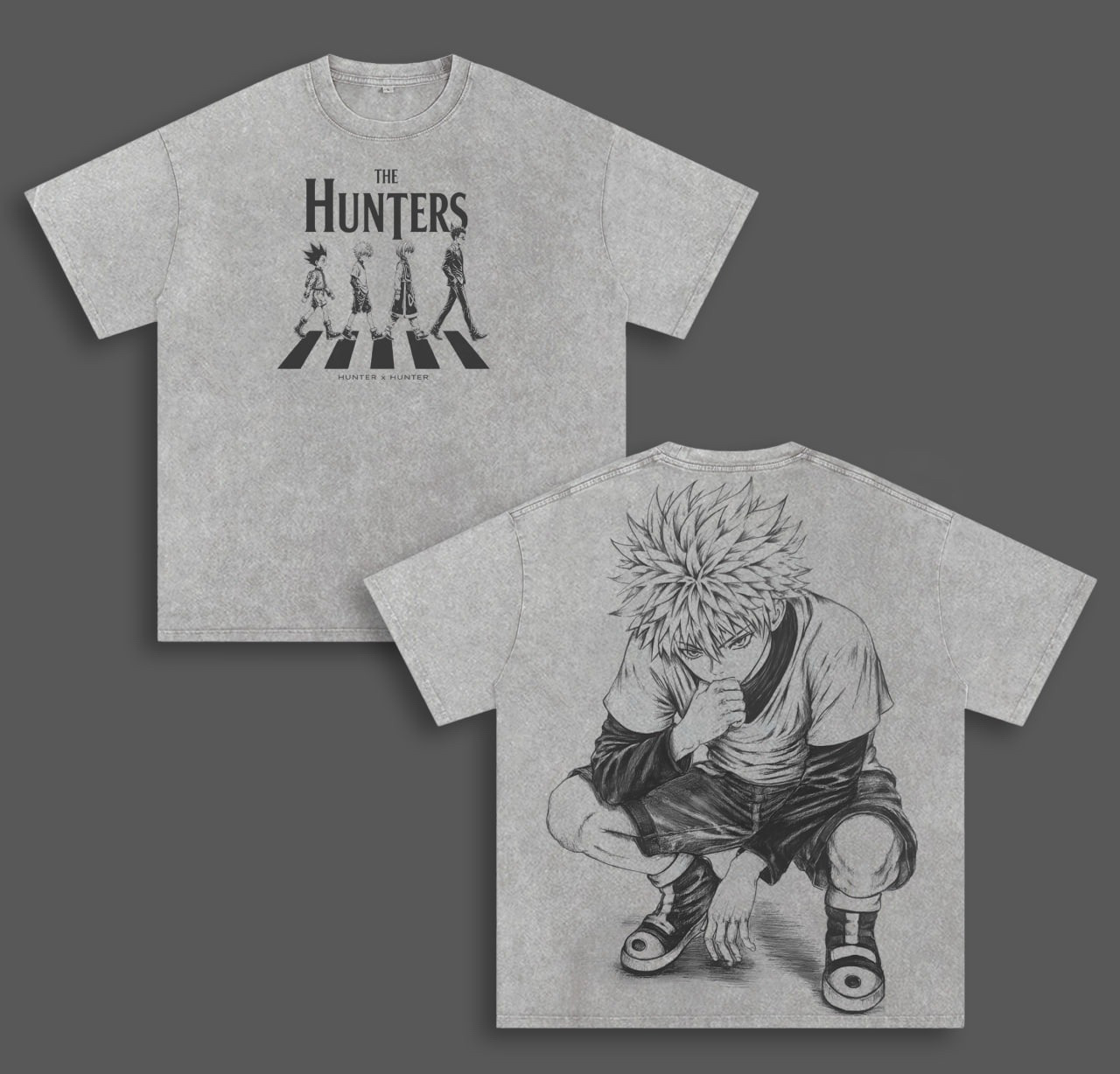 Hunter x Hunter Anime Unisex Washed T-Shirt