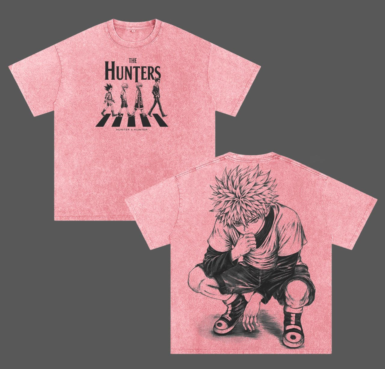 Hunter x Hunter Anime Unisex Washed T-Shirt