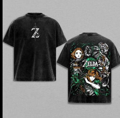 The Legend of Zelda Game Unisex Washed T-Shirt