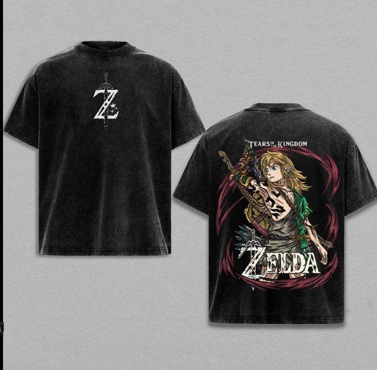 The Legend of Zelda Game Unisex Washed T-Shirt