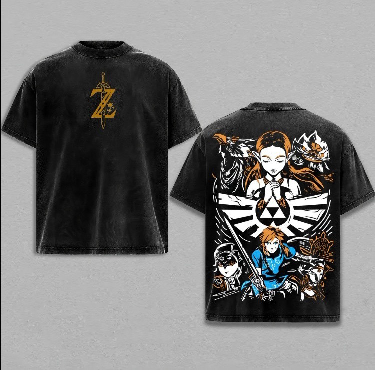 The Legend of Zelda Game Unisex Washed T-Shirt