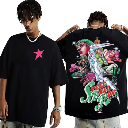 Jolo Steel Ball Run  Unisex Washed T-Shirt
