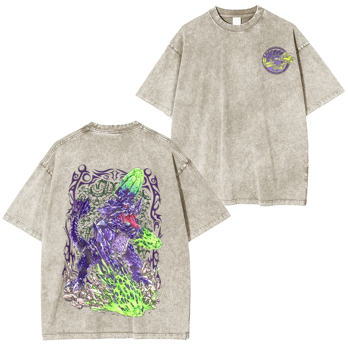 Monster Hunter Unisex Washed T-Shirt