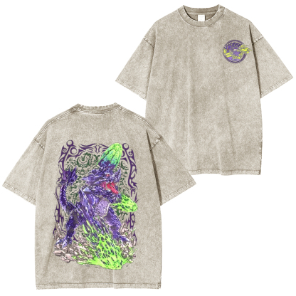 Monster Hunter Unisex Washed T-Shirt