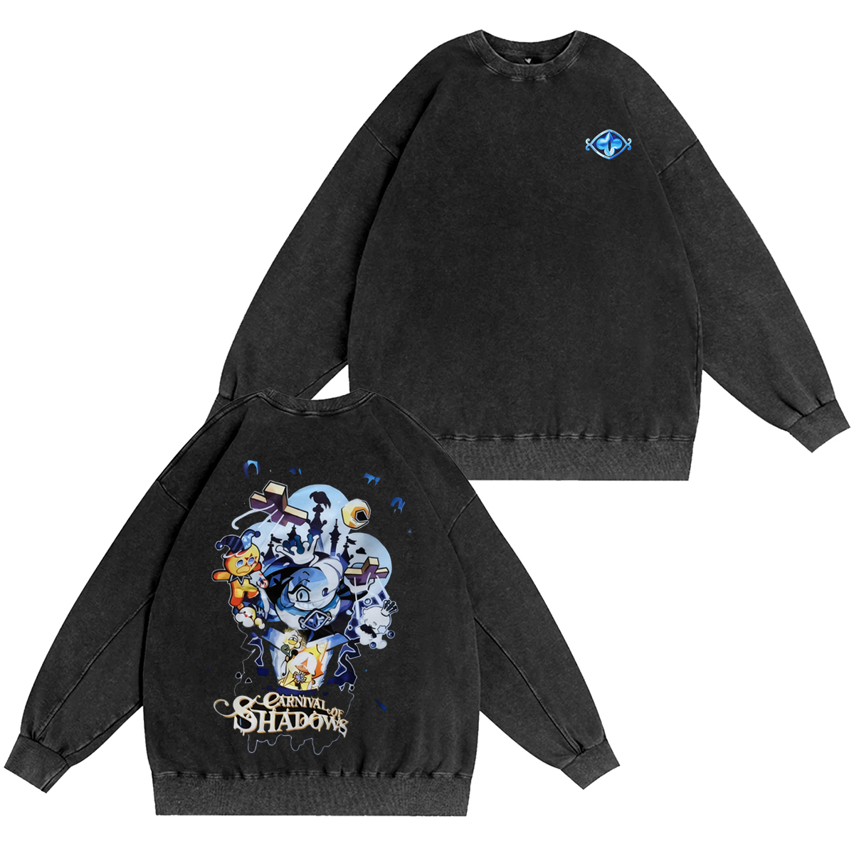CookieRun: Kingdom Gingerbread Man Kingdom Shadow Milk Vintage Washed T-shirt/Crewneck/Hoodie
