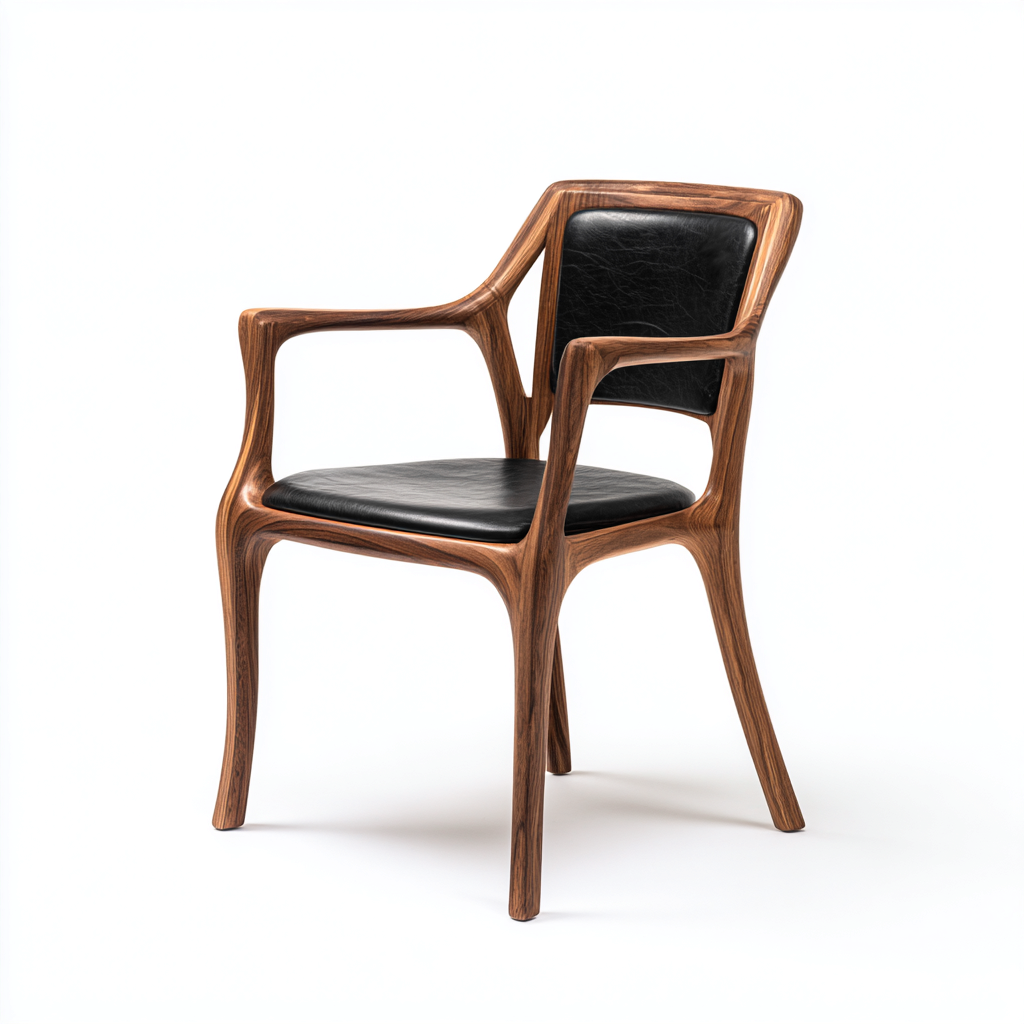 Silla de comedor madera tapizada 55x52x85 cm - negro - madera natural - diseño moderno para comedor-Miviahanest