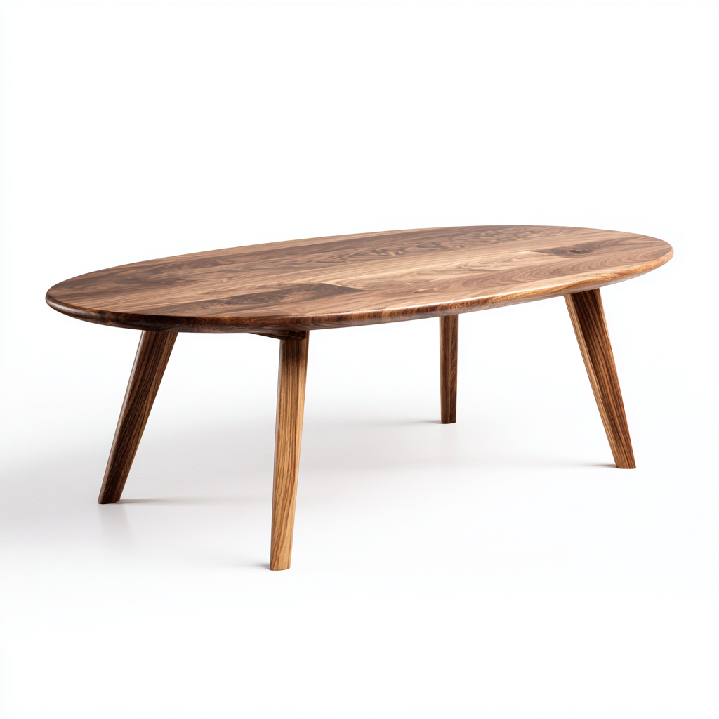 Mesa de centro de madera maciza 126x65x45 cm - marrón - diseño nórdico para salón-Miviahanest