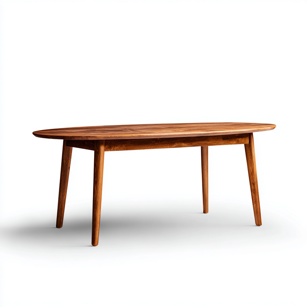 Mesa de centro de madera maciza 120x63x44 cm - marrón - diseño nórdico para salón-Miviahanest