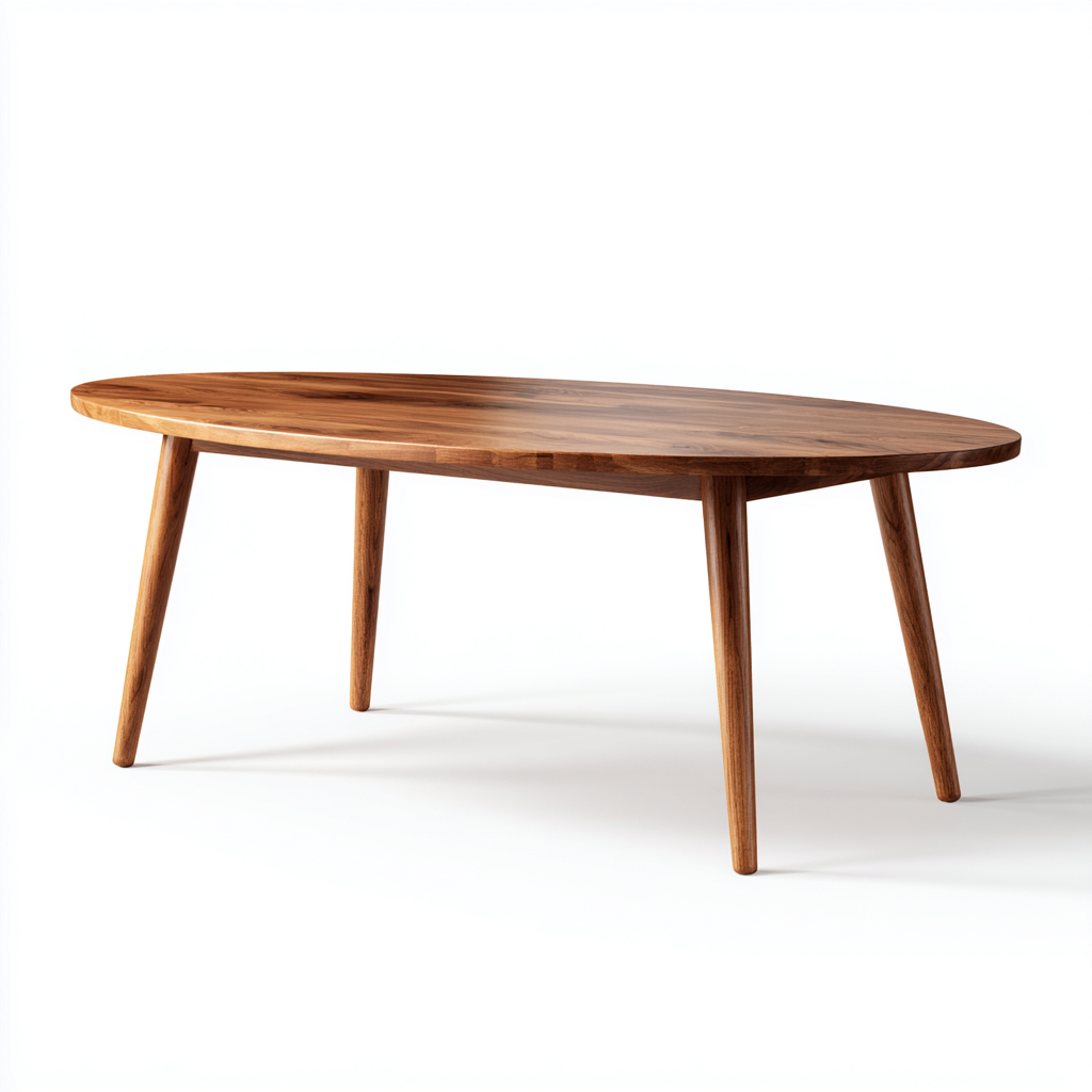 Mesa de centro de madera maciza 123x63x45 cm - marrón - diseño nórdico para salón-Miviahanest