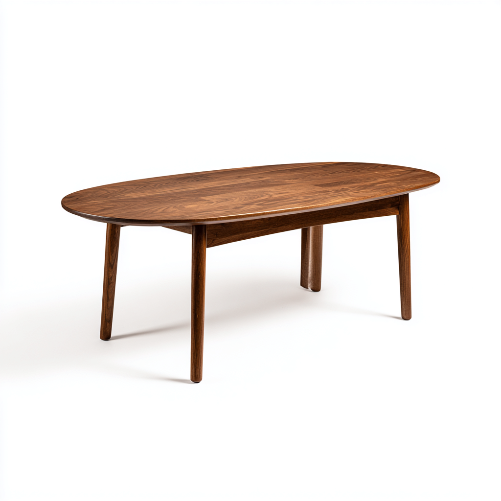 Mesa de centro de madera maciza 121x62x45 cm - marrón - diseño nórdico para salón-Miviahanest