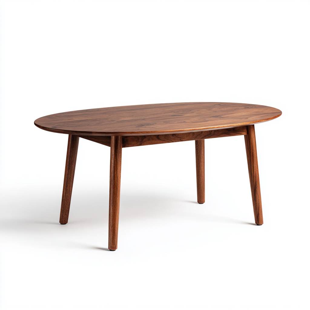 Mesa de centro de madera maciza 115x60x43 cm - marrón - diseño nórdico para salón-Miviahanest