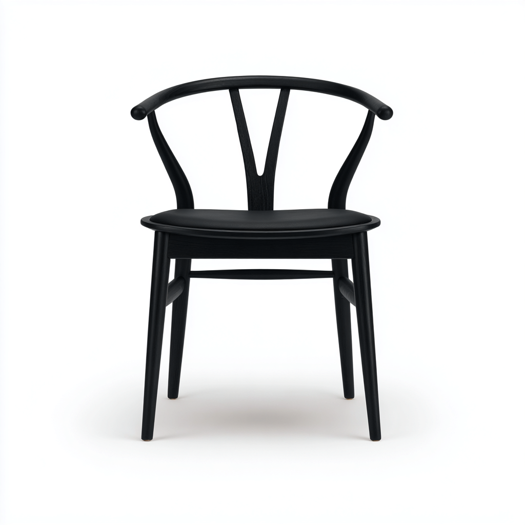 Silla de comedor madera 50x52x80 cm - negro - diseño moderno para comedor-Miviahanest