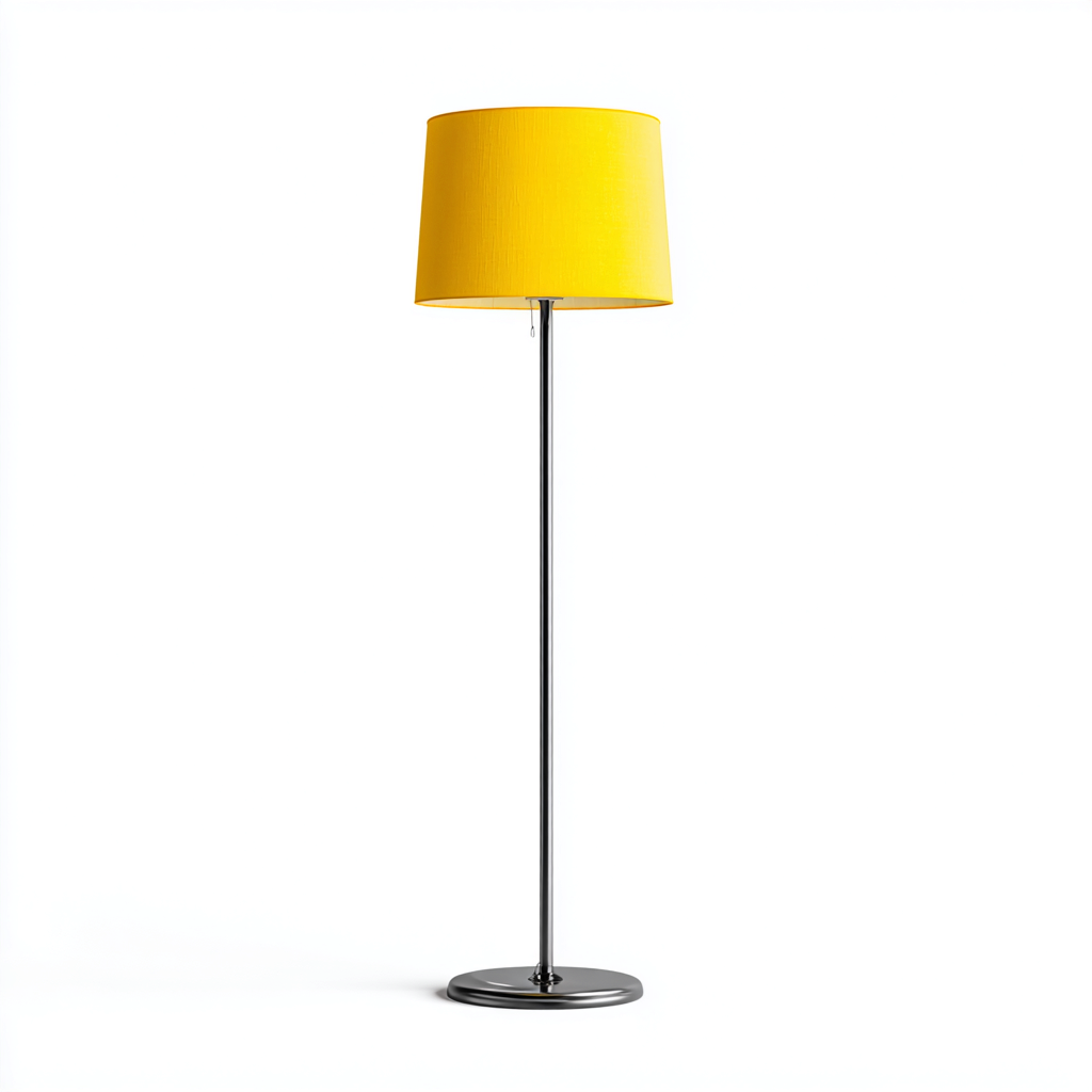 Lámpara de pie metal 30x30x150 cm - amarillo - para salón - dormitorio - diseño moderno-Monoiohome