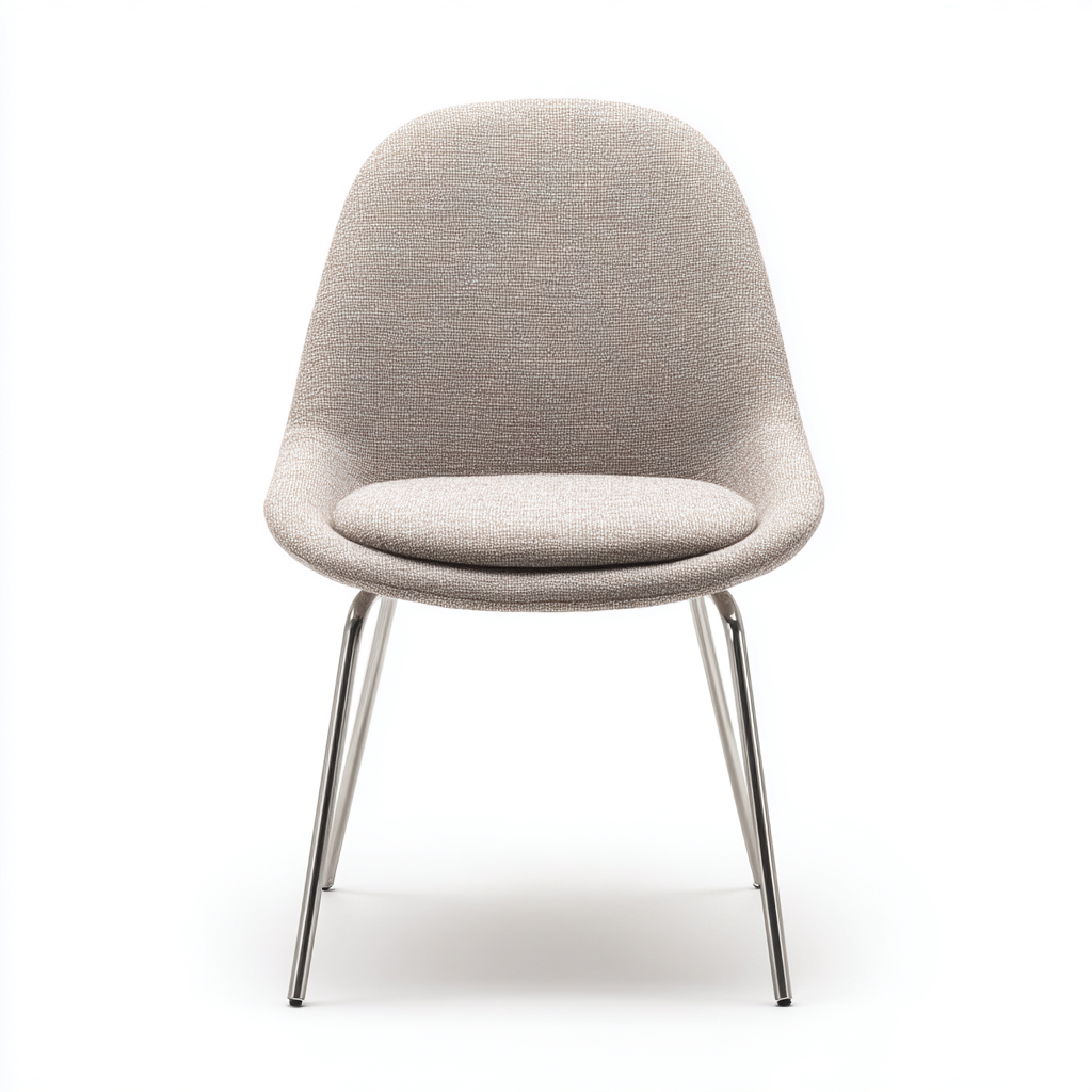 Silla de comedor tela 60x58x85 cm - beige - diseño moderno apta para comedor-Monoiohome