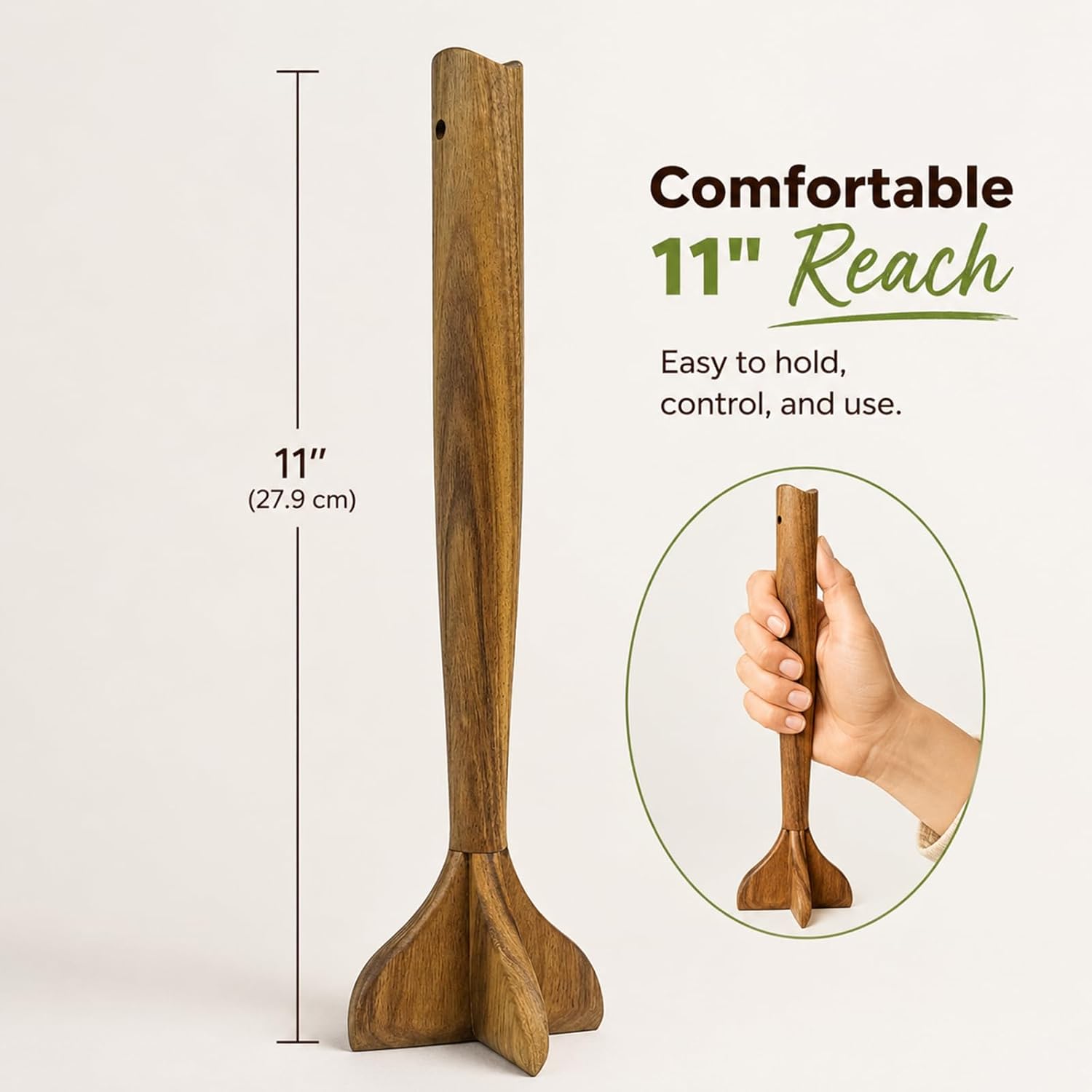 Handmade Wooden Meat Masher 🌳