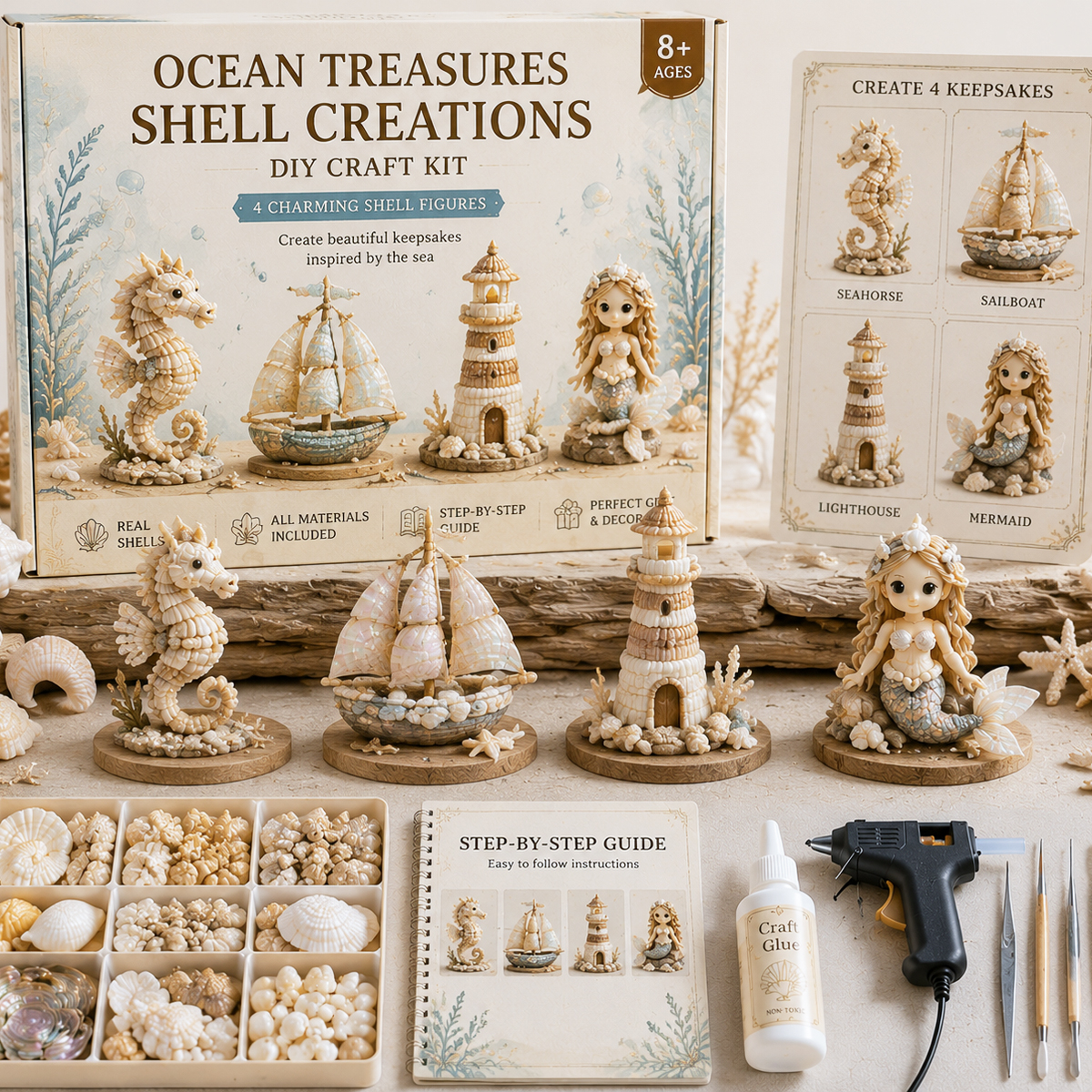 Seashell Fantasy Creatures – DIY Craft Kit
