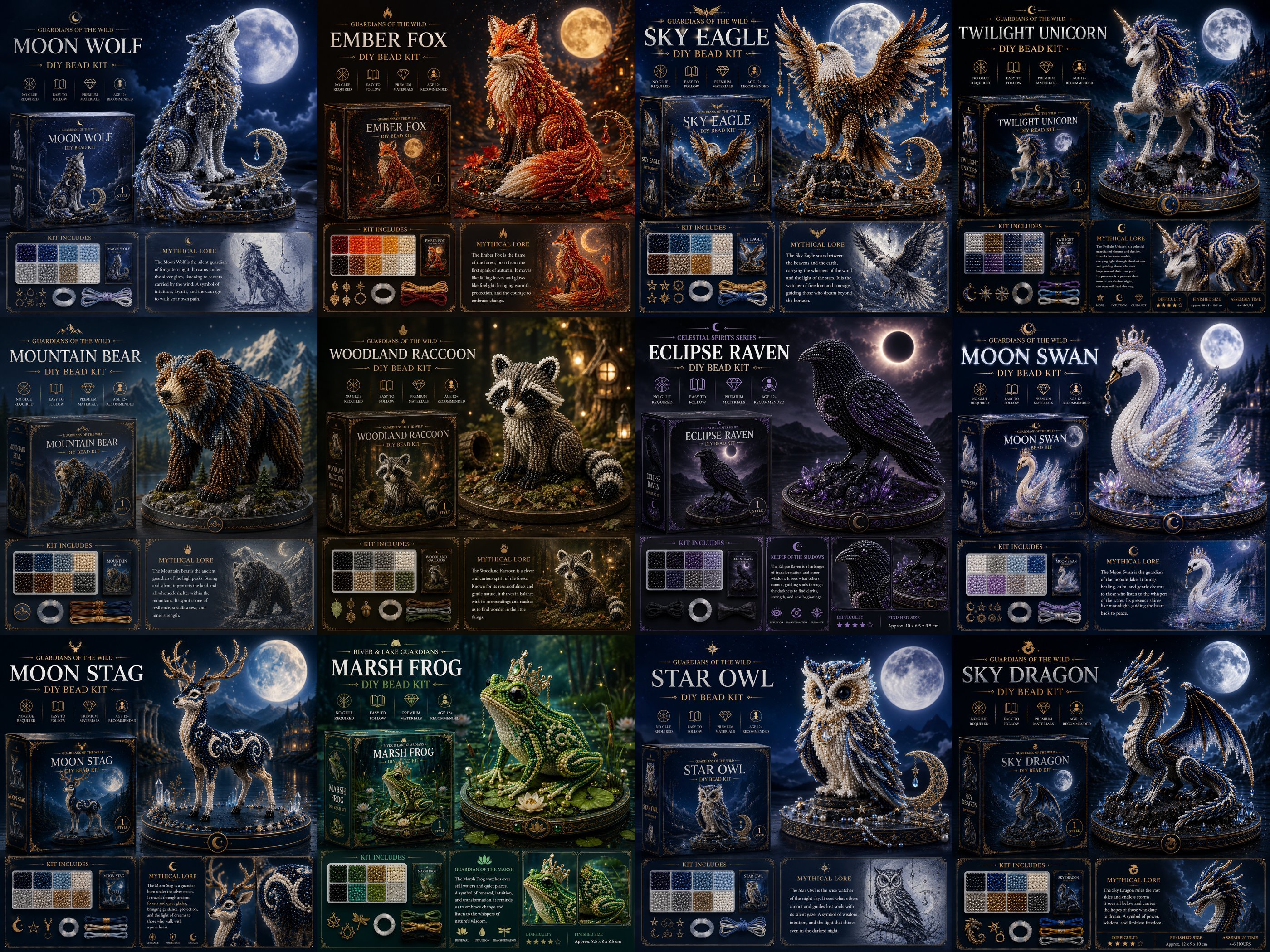🔥Last Day 49% OFF🎁3D Animal Guardian DIY Bead Kit Collection