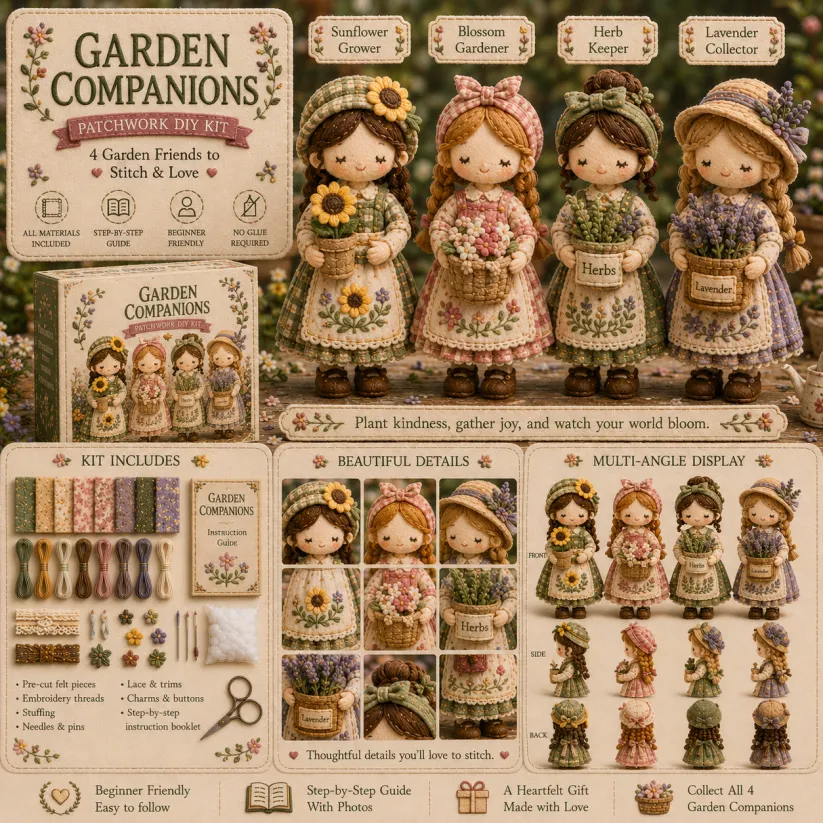 🎁Last Day Buy 2 Save 10%🧵 Tiny Worlds Collection – Patchwork DIY Kit Series
