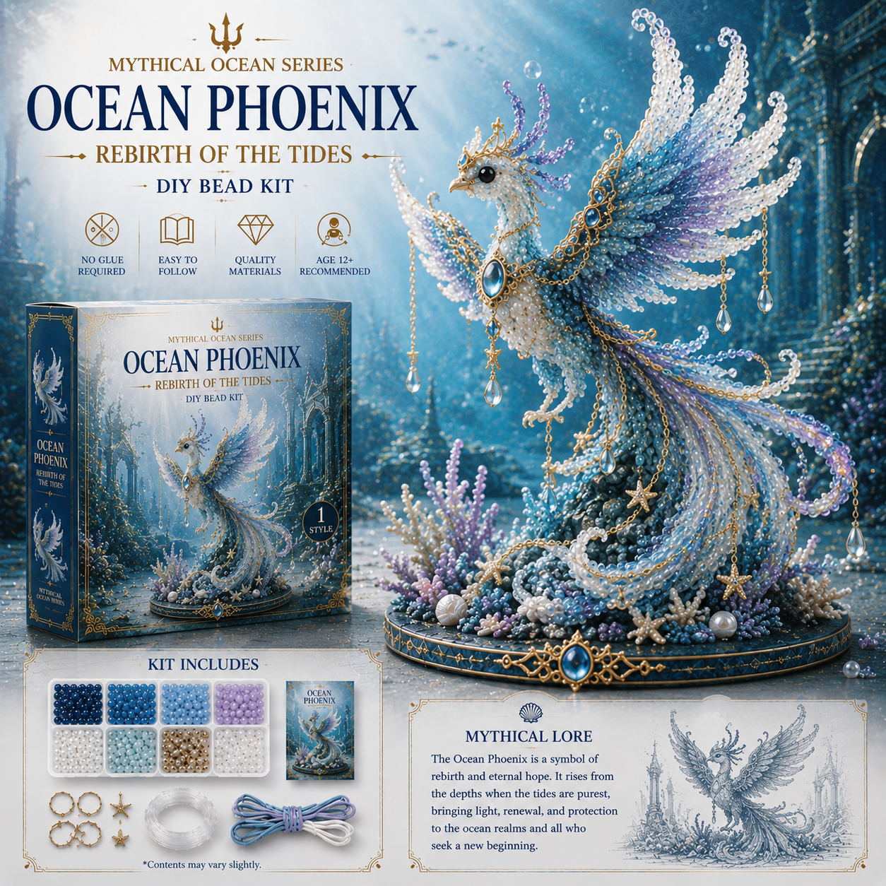 🔥Last Day: 50% Off 🌊 Mythical Ocean DIY Bead Kit