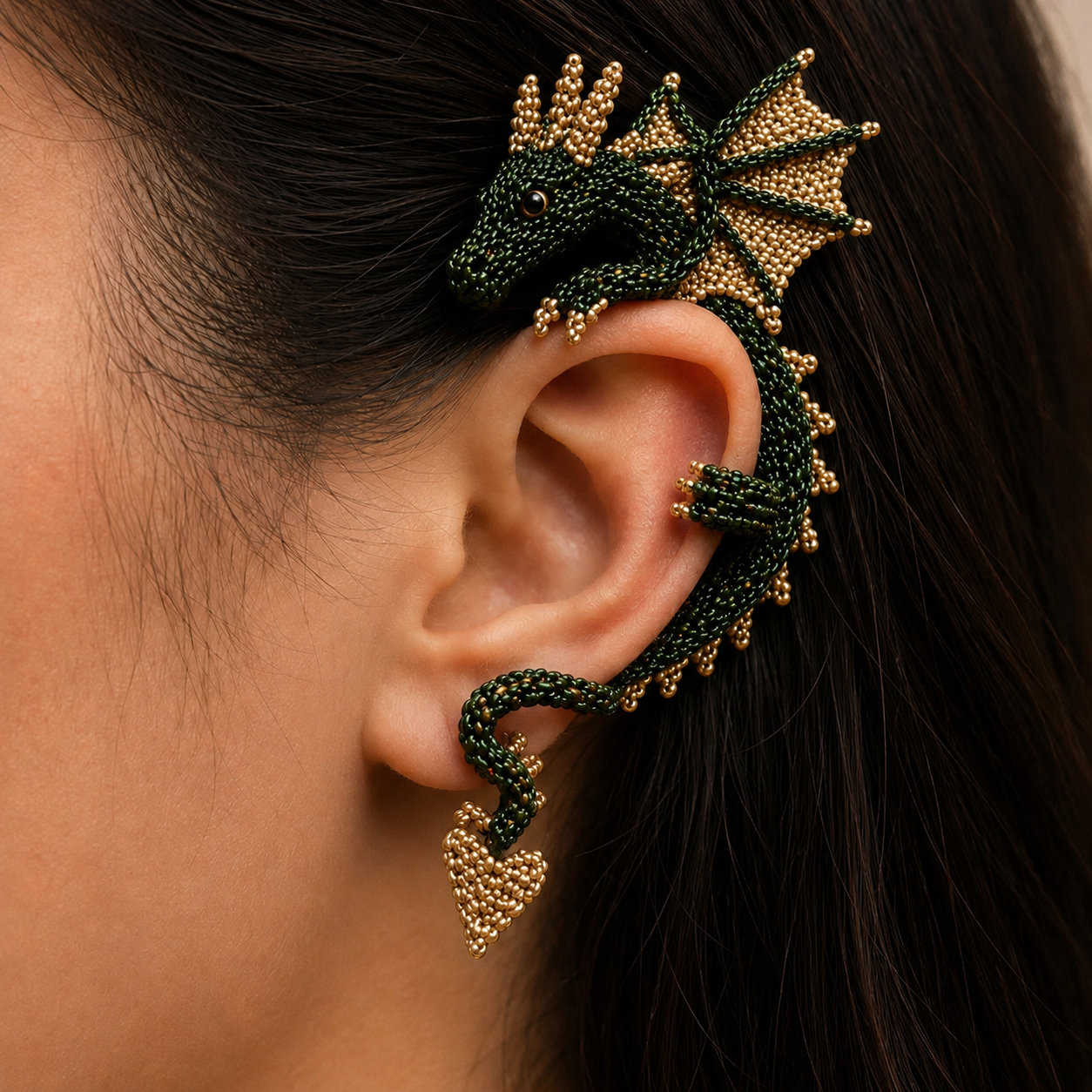DIY Beaded Dragon Ear Cuff Kit