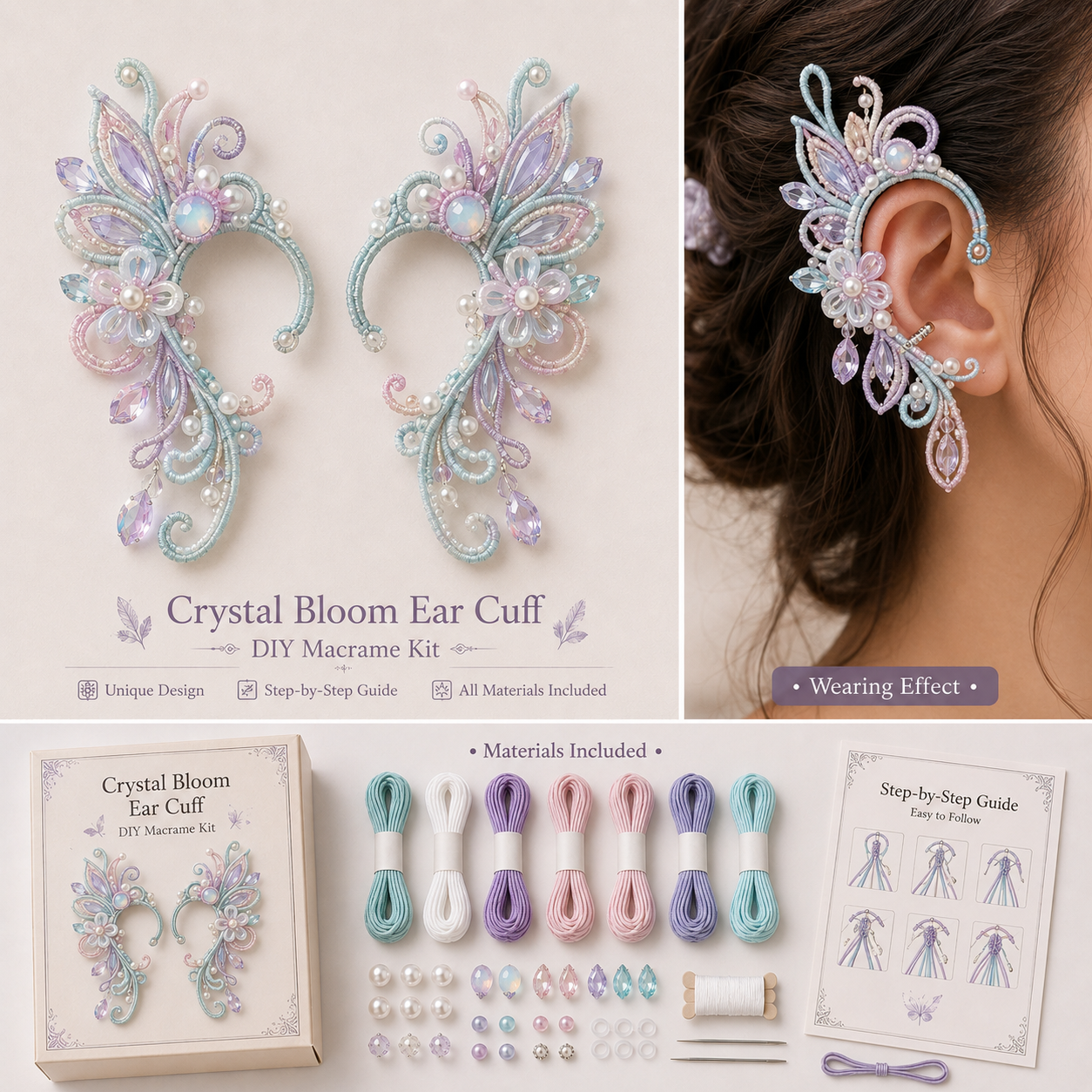 DIY Fantasy Ear Cuff Kit | Dragon, Butterfly and Fairy Designs