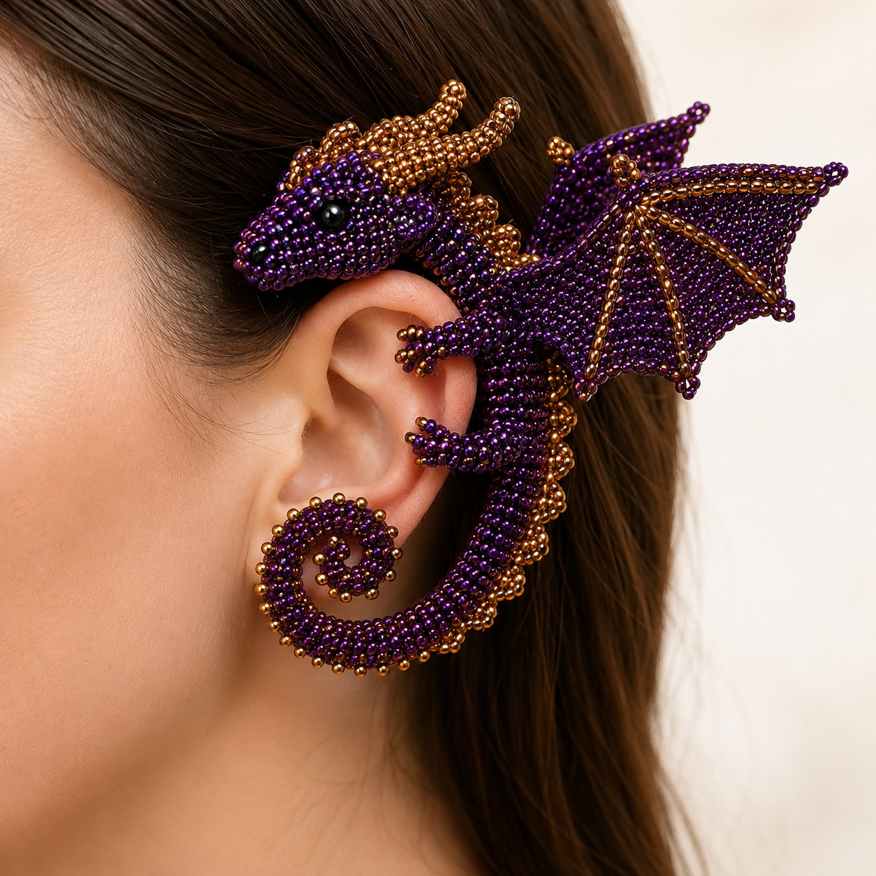DIY Beaded Dragon Ear Cuff Kit