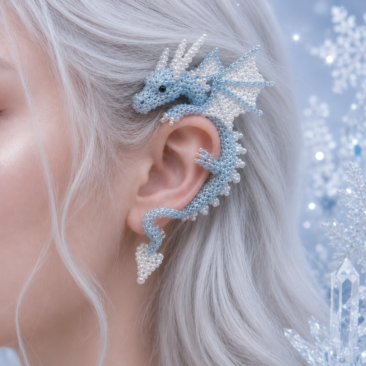 DIY Beaded Dragon Ear Cuff Kit