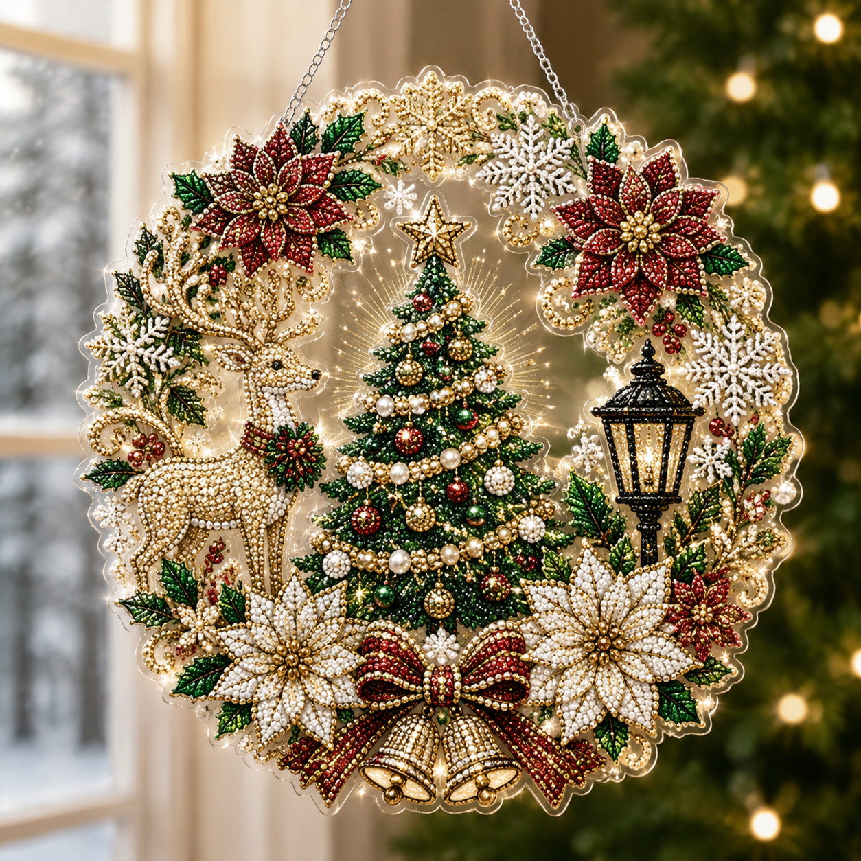 🔥Last Day 49% OFF-🎄Christmas Diamond Art Hanging Ornament Kit