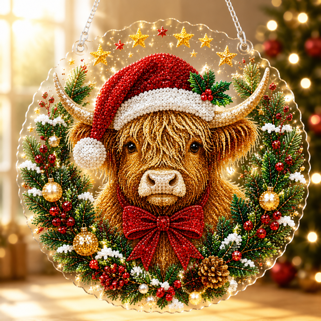 🔥Last Day 49% OFF-🎄Christmas Diamond Art Hanging Ornament Kit