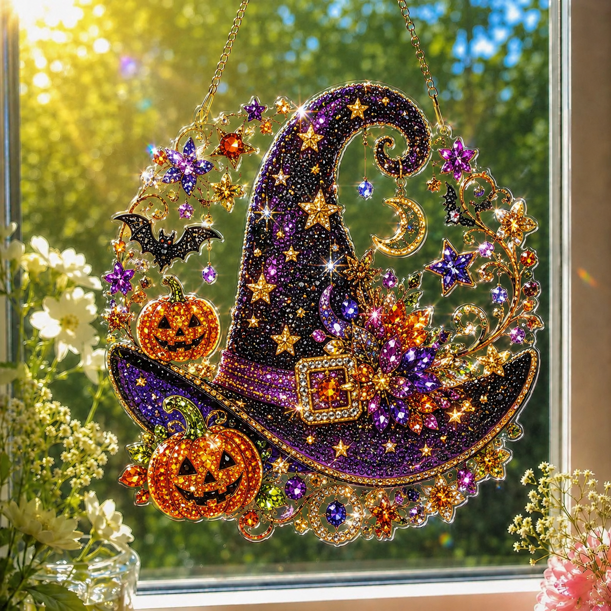 ☀️LAST DAY 70% OFF🌈 - Hummingbird Diamond Art Hanging Ornament Kit