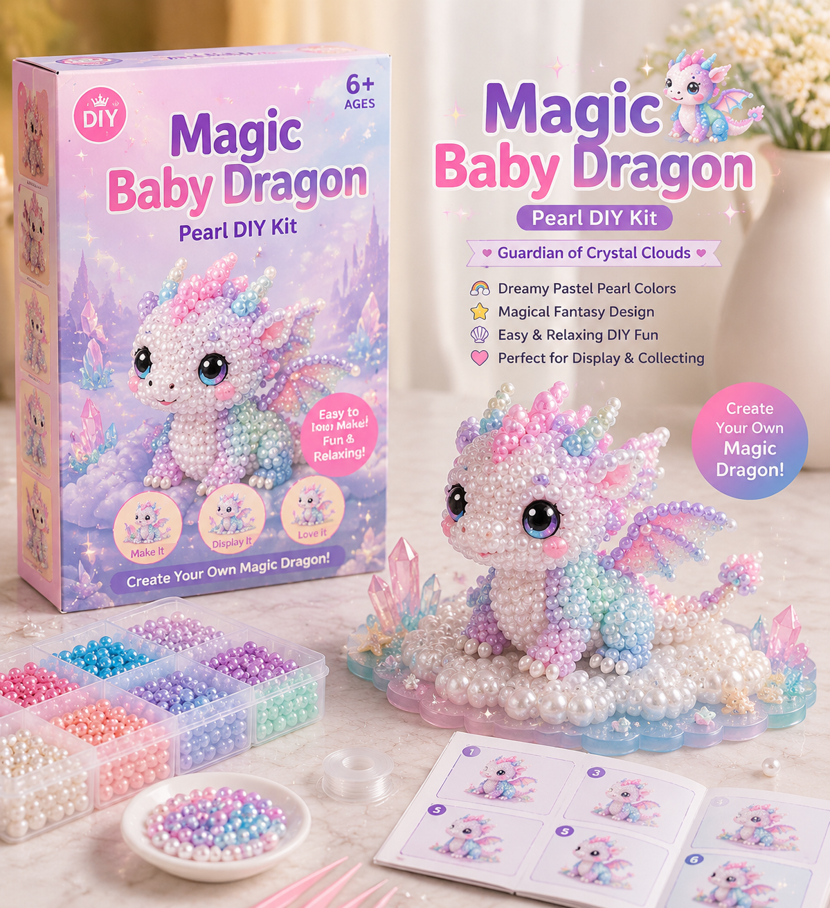 🐚 12 Magical Ocean Friends DIY Kit – Create Your Own Adorable Sea Creatures!