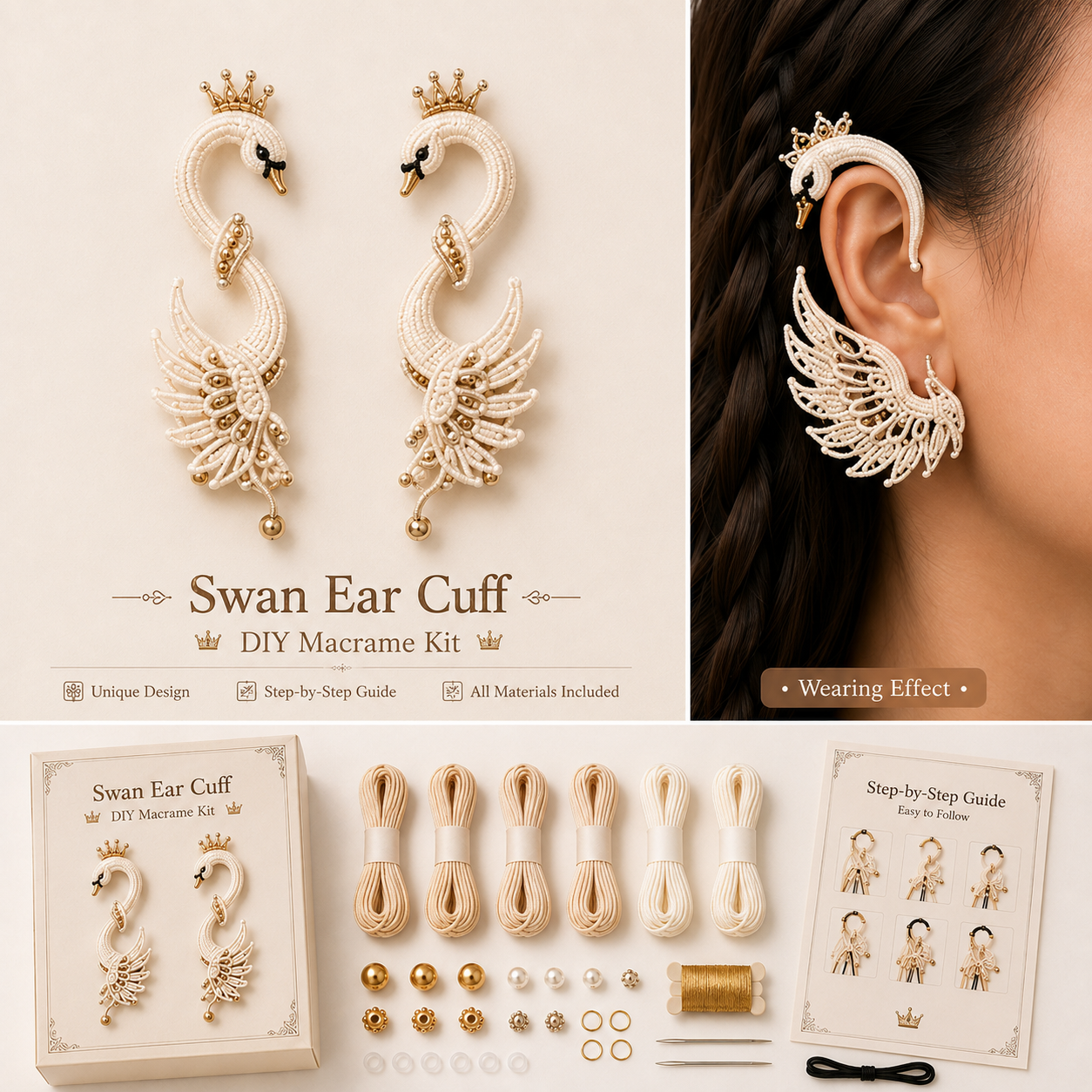 DIY Fantasy Ear Cuff Kit | Dragon, Butterfly and Fairy Designs