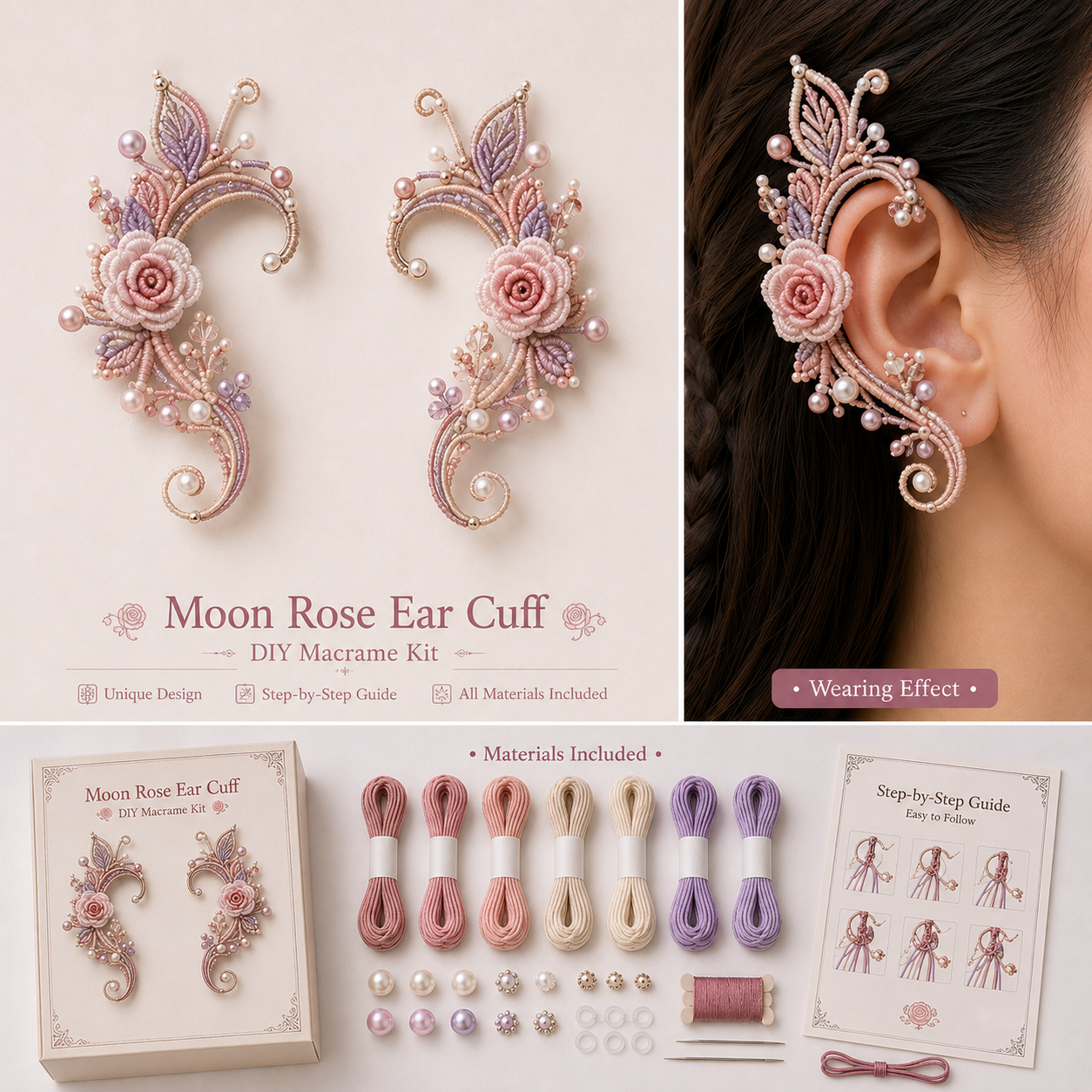 DIY Fantasy Ear Cuff Kit | Dragon, Butterfly and Fairy Designs